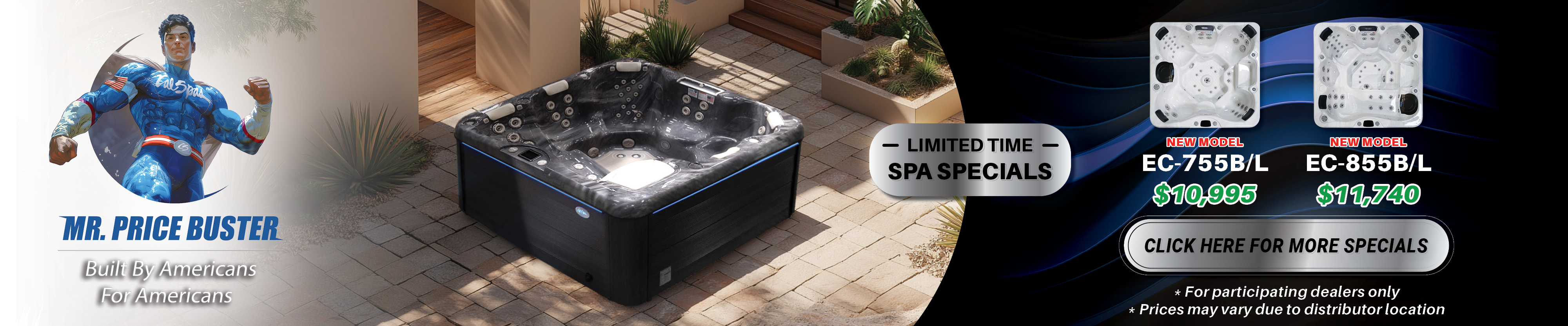 Calspas hot tub being used in a family setting - Billings